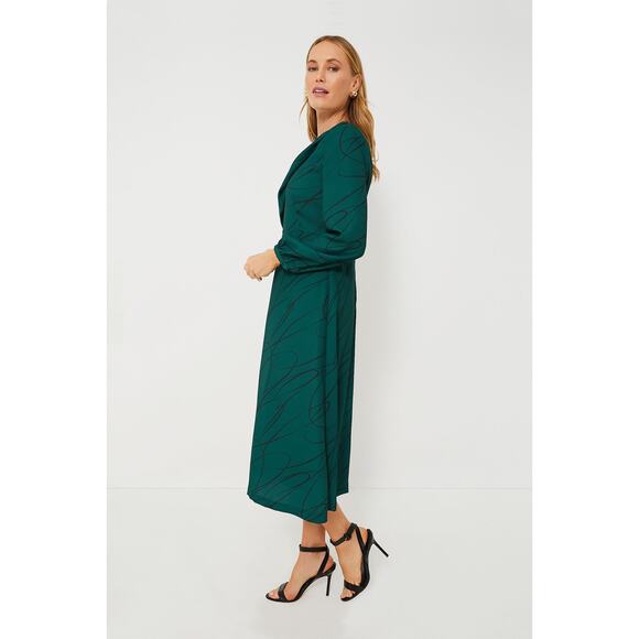 TUCKERNUCK Pine Twombly Draped Macie Dress NWT Size XS - Picture 3 of 10